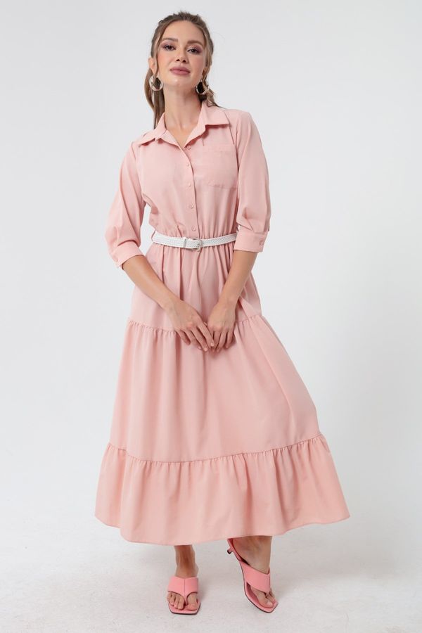 Lafaba Lafaba жените прах колан дълга рокля