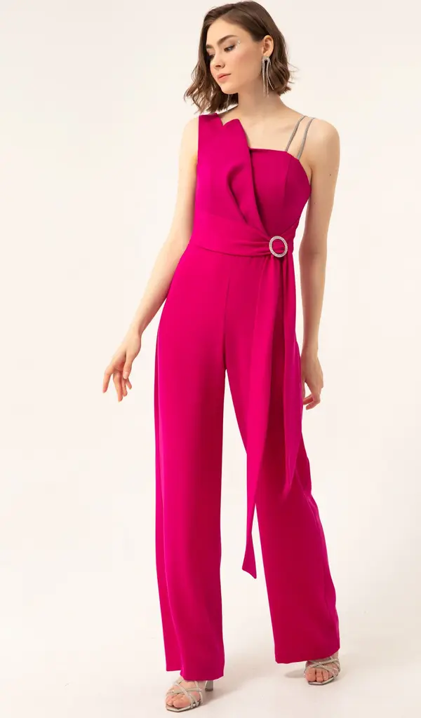 Lafaba Lafaba жените слива едно рамо бижута вечерна рокля гащеризони