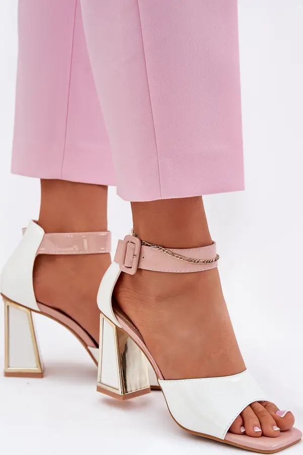 VINCEZA Лакирани Дамски Сандали На Ток Vinceza