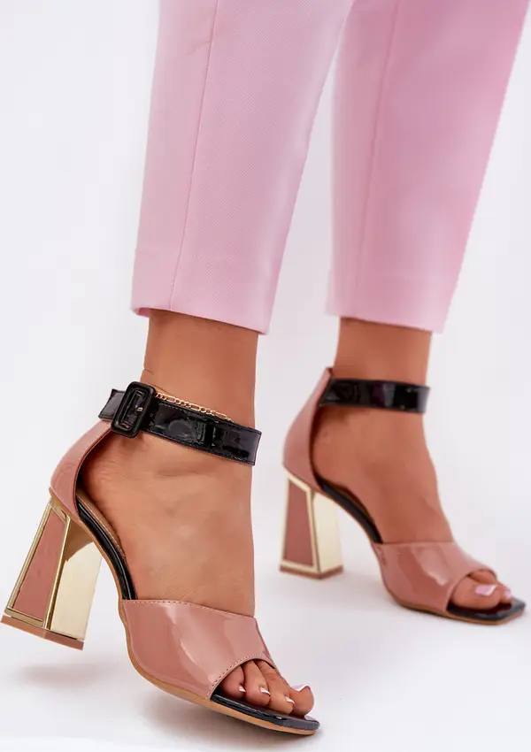 VINCEZA Лакирани Дамски Сандали На Ток Vinceza