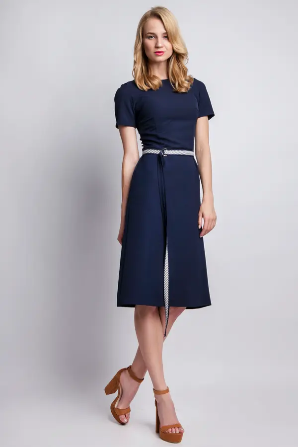 Lanti Lanti Woman's Dress Suk128 Navy Blue