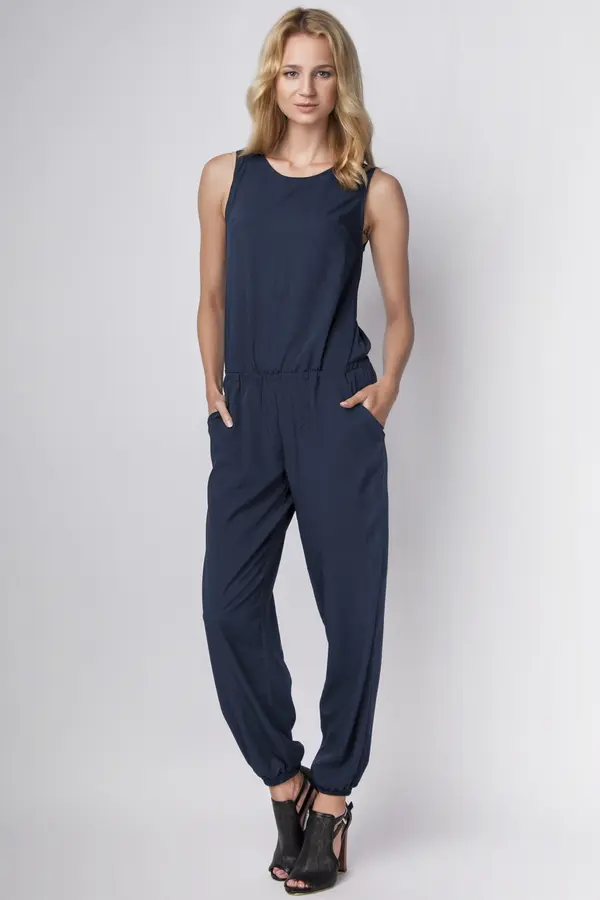 Lanti Lanti Woman's Jumpsuit Kb101 Navy Blue