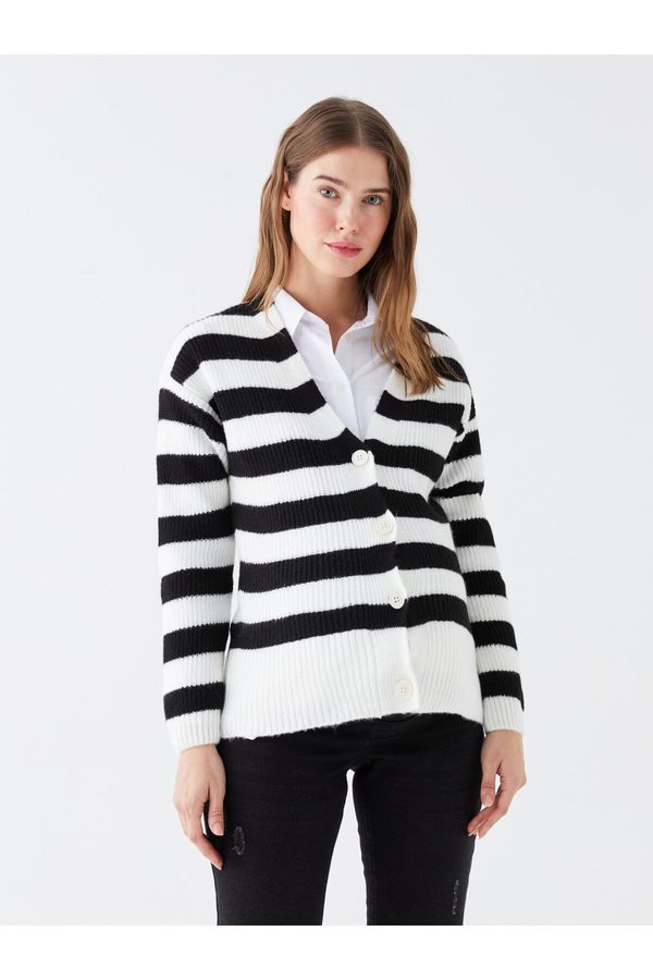 LC Waikiki LC Уайкики v-образно деколте прав дълъг ръкав майчинство пуловер жилетка