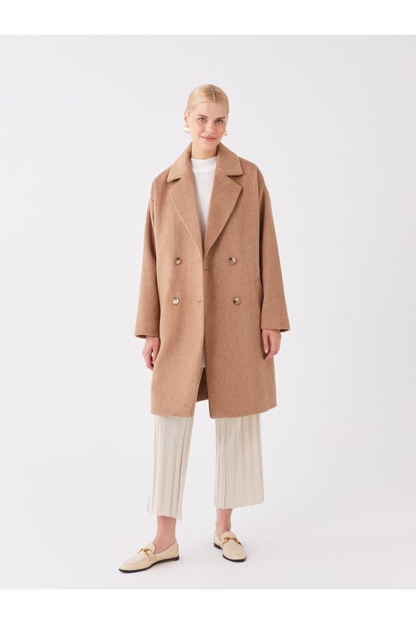 LC Waikiki LC Уайкики яке яка прав дълъг ръкав извънгабаритни щамповани палто