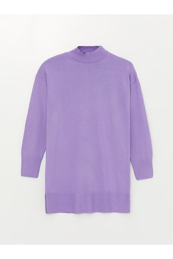 LC Waikiki LC Уайкики жените половин поло прав дълъг ръкав трикотаж туника