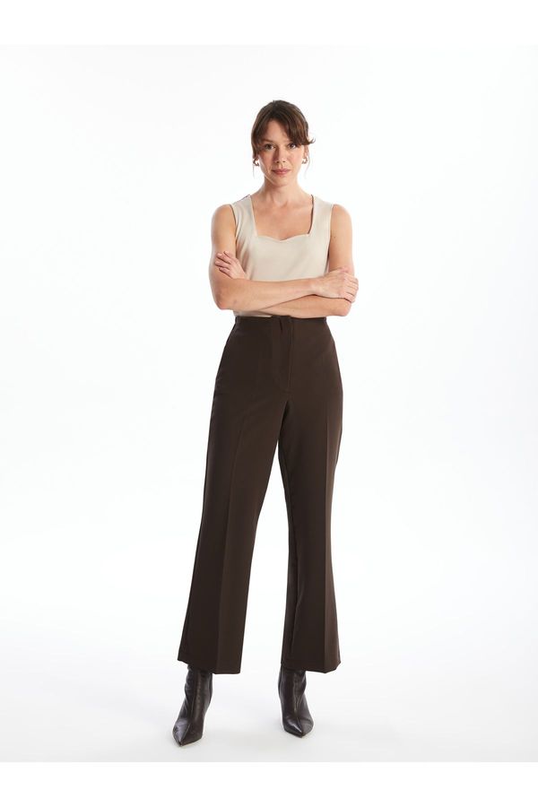 LC Waikiki LC Waikiki Wide Leg Women's Trousers with Elastic Waist