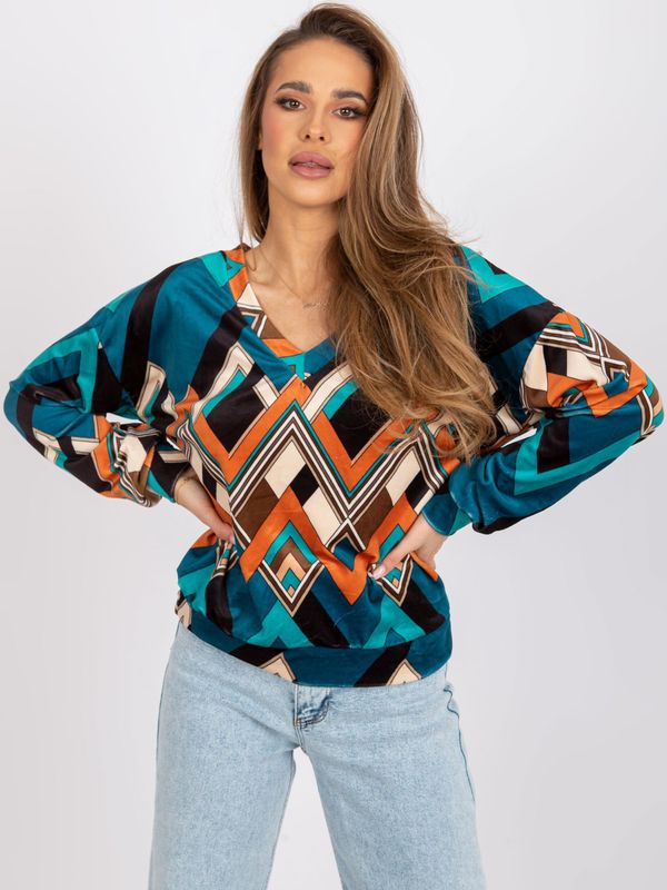 Fashionhunters Leather handbag BADURA Sea