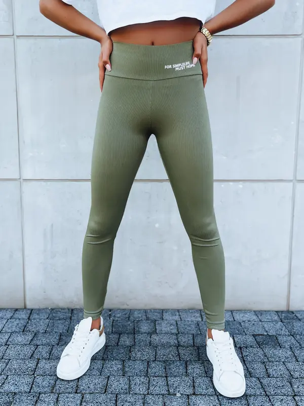 DStreet Legginsy damskie sportowe SIMPLE LIFE zielone Dstreet