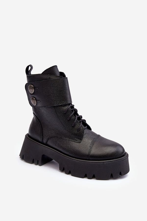 LEMAR LEMAR Кожени ботуши дамски черни Anceria