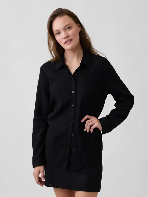 GAP Ленена риза GAP Oversize
