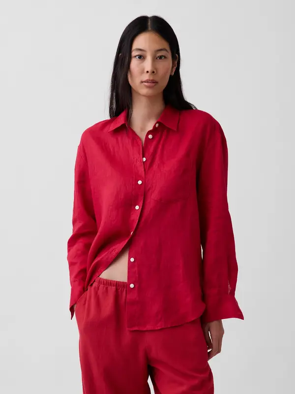 GAP Ленена риза GAP с голям размер