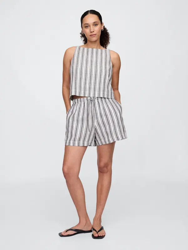 GAP Ленени къси панталони GAP - Дамски