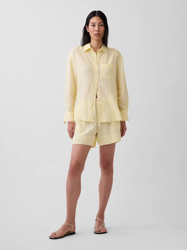 GAP Ленени шорти GAP за жени