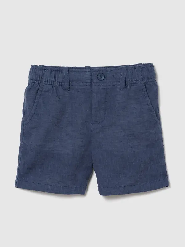 GAP Ленени шорти за бебешки момчета GAP