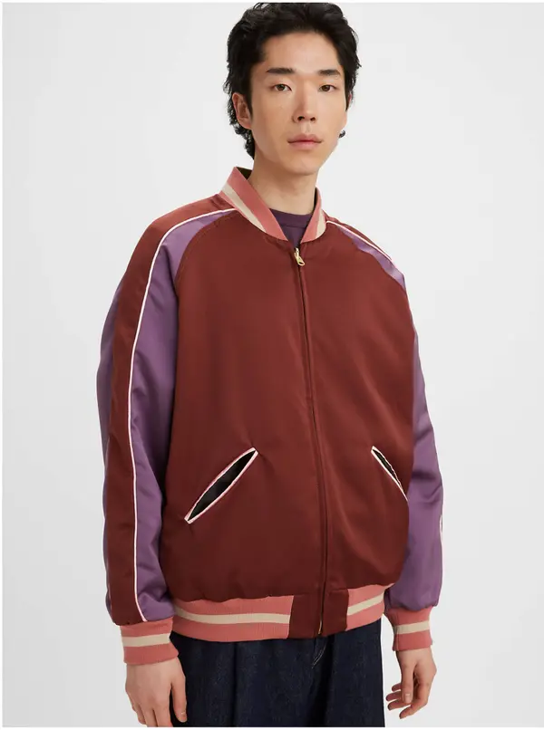 Levi's® Levi's Burgundy Мъжки двустранен бомбардировач Levi's® Souvenir - Мъжки