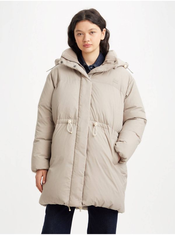 Levi's® Levi&#39;s Beige Women&#39;s Winter Jacket Levi&#39;s® Bubble - Women