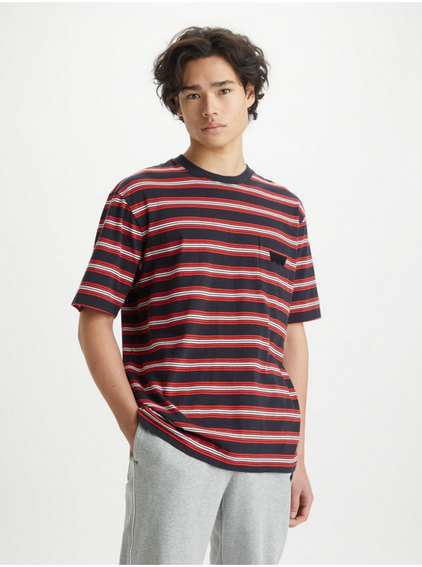 Levi's® Levi's Black Mens Striped T-Shirt Levi's® Stay Loose Graphic PKT T Stri - Men