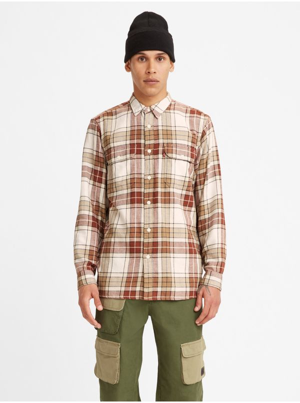 Levi's® Levi&#39;s Brown Men&#39;s Plaid Shirt - Men&#39;s®