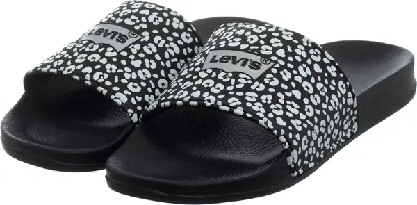 Levi'S Levi's - Дамски джапанки - Черни с леопард
