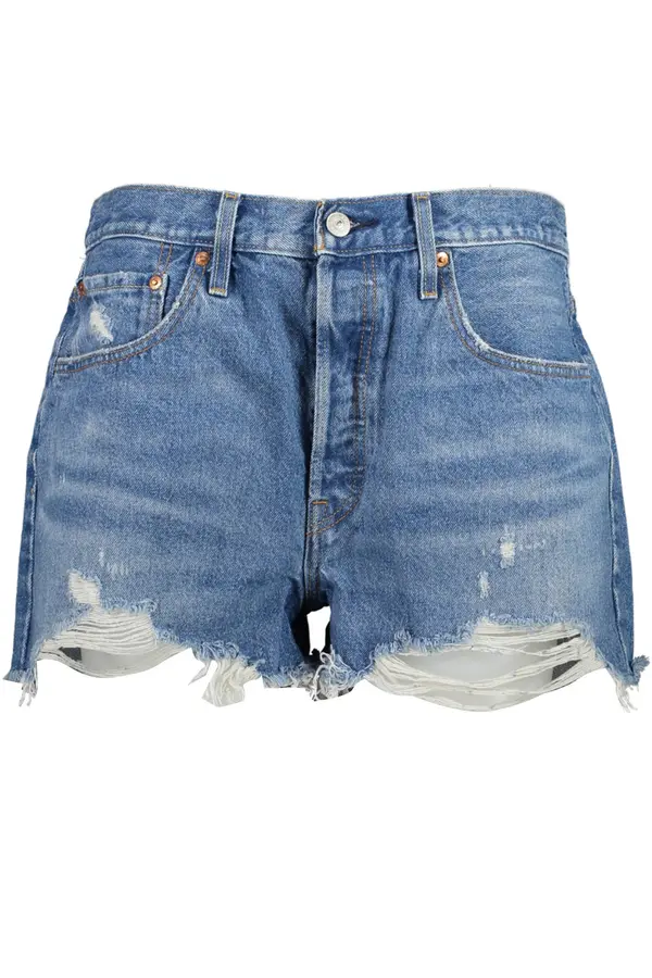 LEVI'S LEVI'S JEANS SHORT WOMAN BLUE