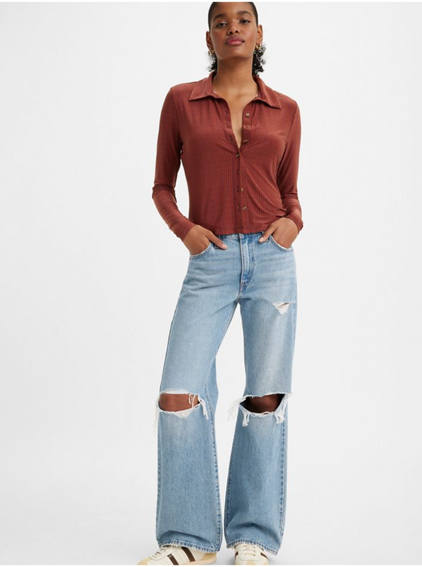 Levi's® Levi's Light blue women's wide jeans Levi's® Baggy Boot - Women's