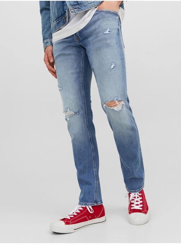 Jack & Jones Light blue men's slim fit jeans Jack & Jones Glenn - Men's