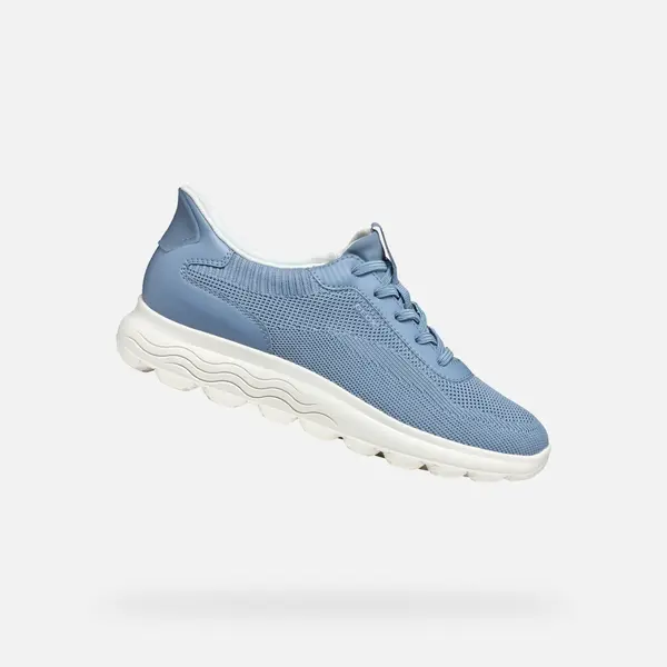 GEOX Light Blue Women's Geox Spherica Plus Sneakers - Women's