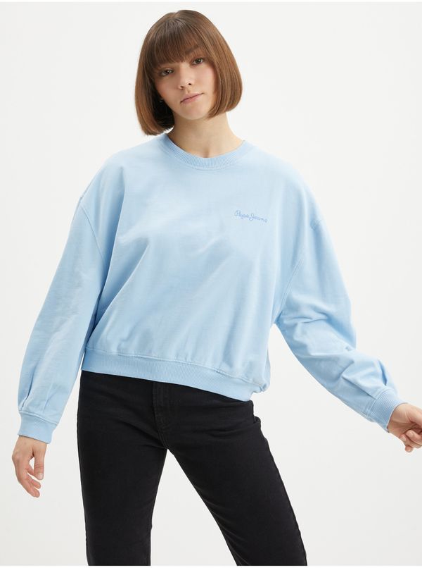 Pepe Jeans Light blue Womens Sweatshirt Pepe Jeans Terry - Ladies