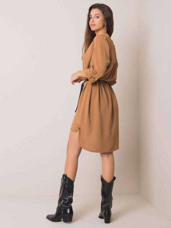 Fashionhunters Light brown dress Stella