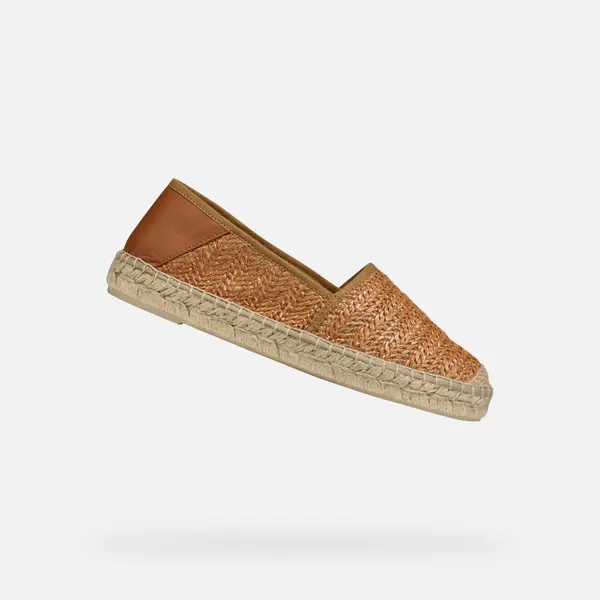 GEOX Light brown women's espadrilles Geox Lampedusa - Women's