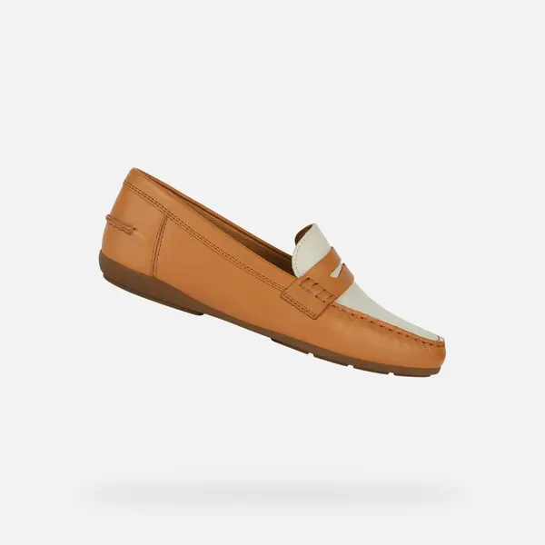 GEOX Light brown women's moccasins Geox Annytah Moc - Women's