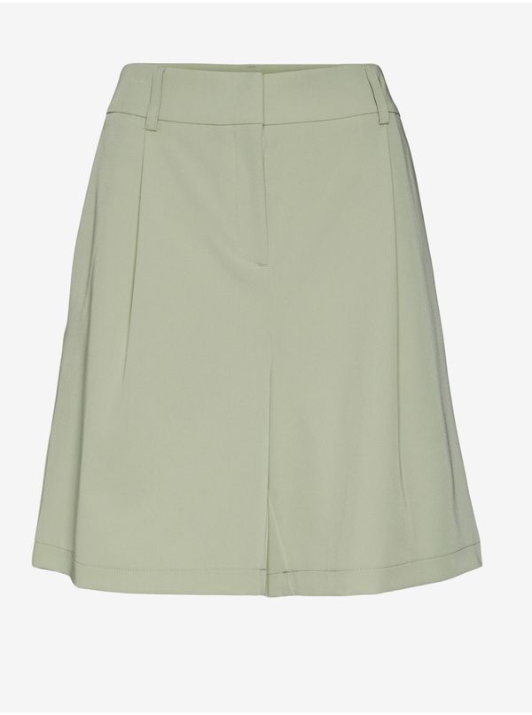 Vero Moda Light green women's shorts VERO MODA Zelda - Women