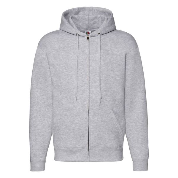 Fruit of the Loom Light grey men's hoodie Premium Fruit of the Loom
