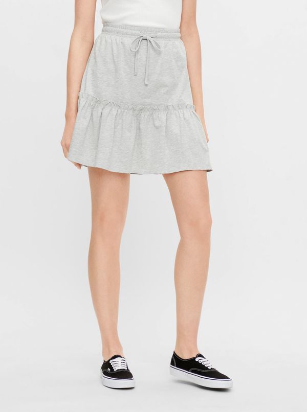 Pieces Light grey skirt Pieces Neora - Women