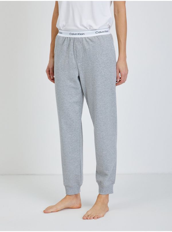 Calvin Klein Light Grey Womens Brindled Pyjama Pants Calvin Klein Underwear - Women