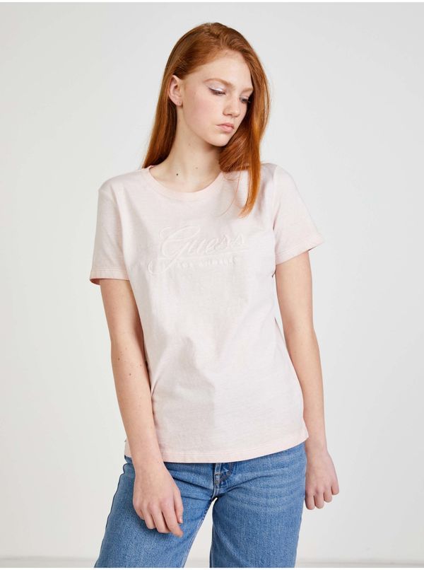 Guess Light pink women's T-shirt Guess - Women