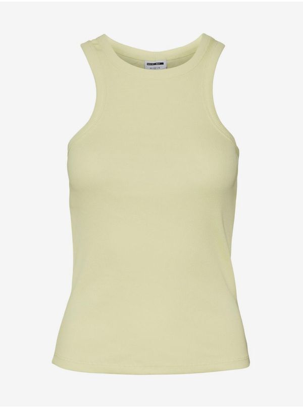 Noisy May Light yellow womens basic tank top Noisy May - Women
