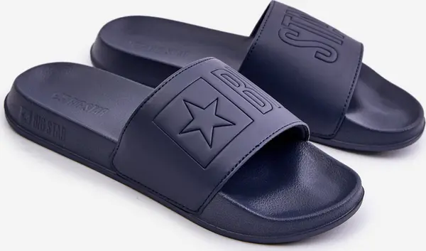 BIG STAR SHOES Lightweight men's slippers with Big Star logo navy