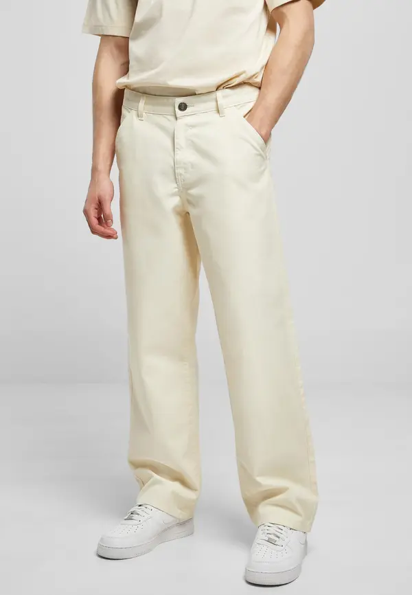 Urban Classics Linen trousers whitesand