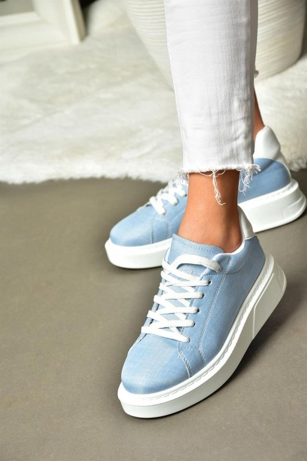 Fox Shoes Лисица обувки P848231410 синьо/бяло Дамски спортни обувки маратонки