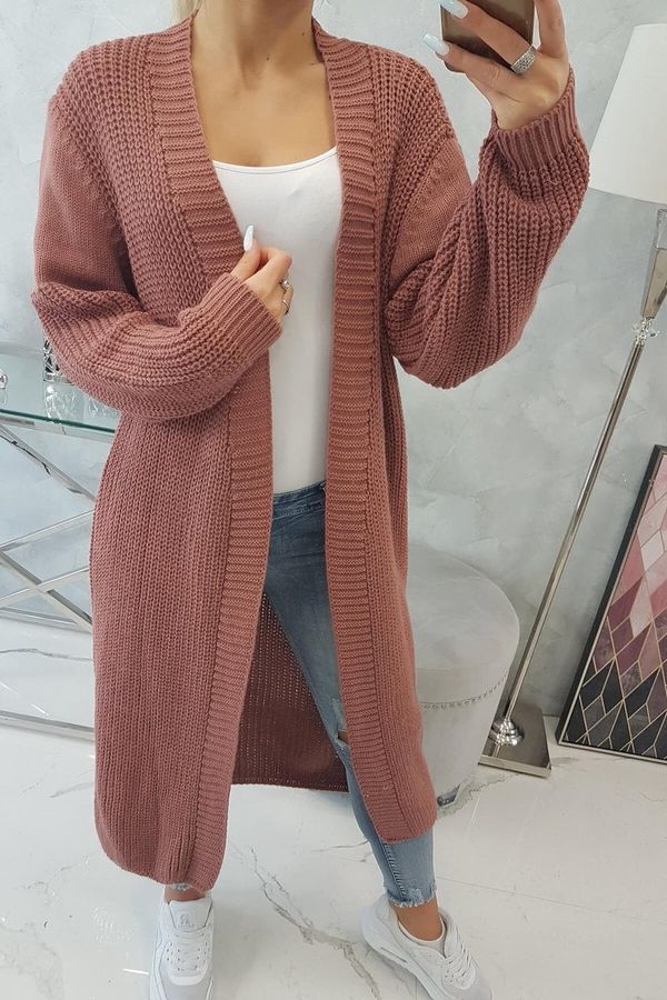 marka niezdefiniowana Long sweater dark pink