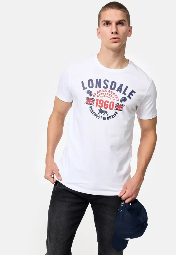 Lonsdale Lonsdale Мъжка тениска и риза с дълъг ръкав редовен годни двоен пакет