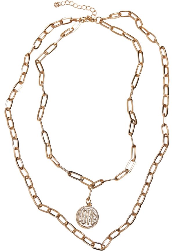 Urban Classics Love Basic Necklace - Gold