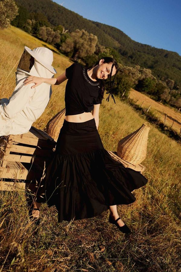 DEFACTO Lug Von Siga x DeFacto Crew Neck Collar Printed Embroidered Short Sleeve T-Shirt