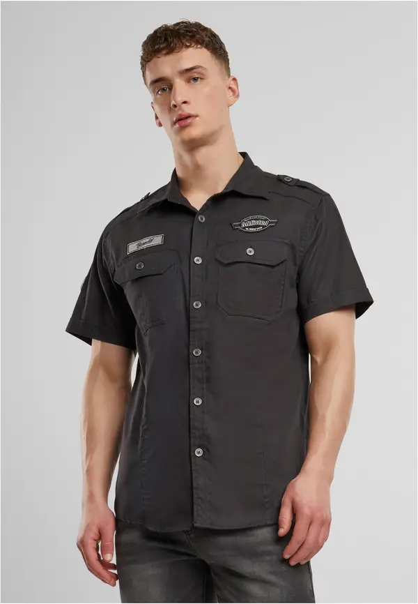 Brandit Luis Vintage short-sleeved shirt black