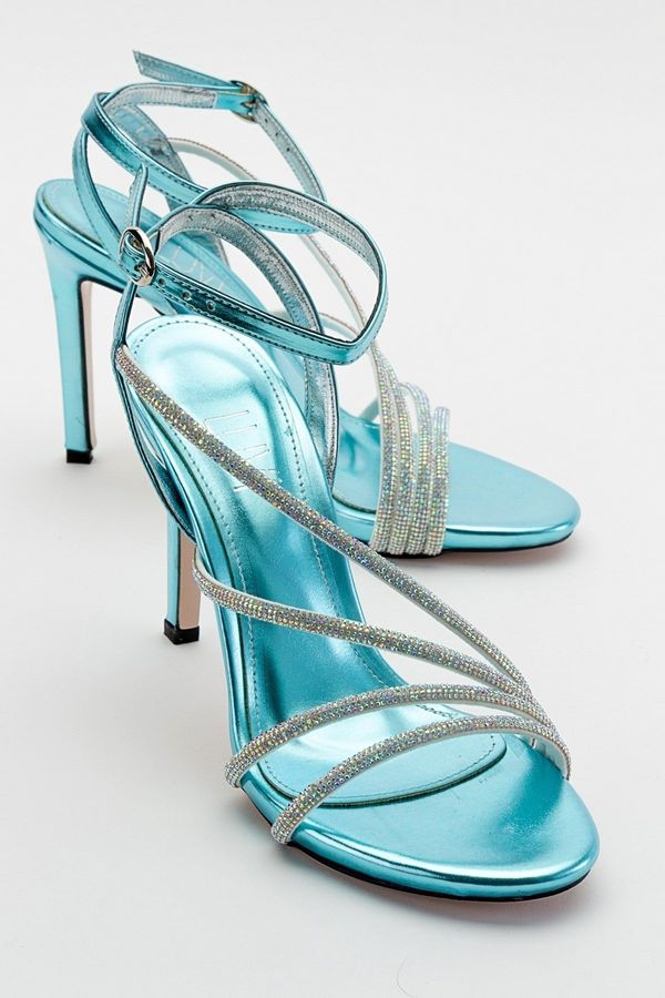 LuviShoes LuviShoes Leedy Blue Women's Heeled Shoes