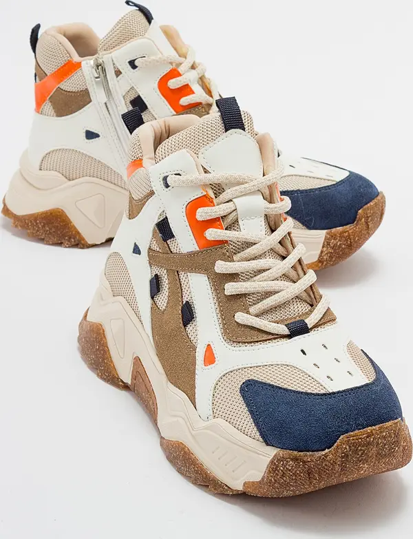 LuviShoes LuviShoes Women's LOWEL Navy Multi Sport Boots.