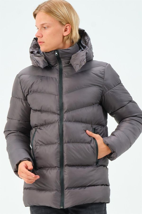 dewberry M8659 МЪЖКО ПАЛТО-АНТРАЦИТ