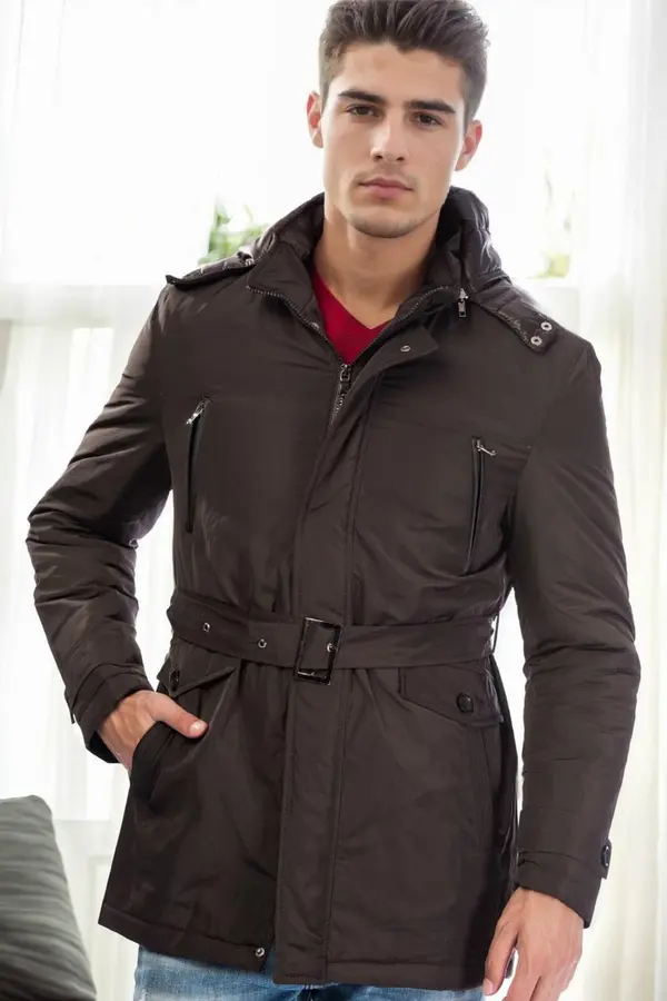 dewberry M9633 DEWBERRY MEN'S COAT-BROWN