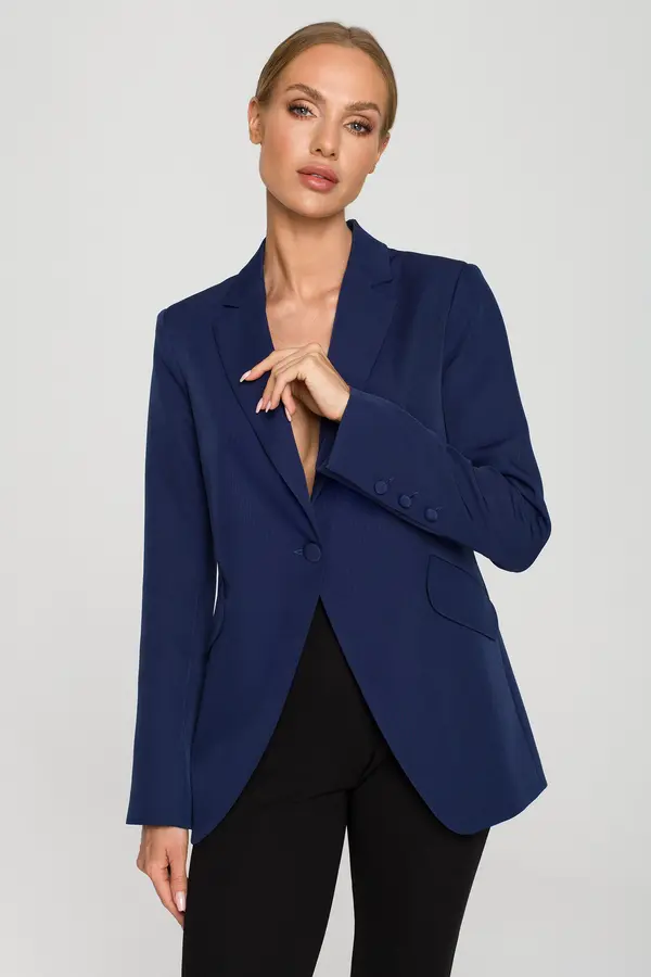 Made Of Emotion Made Of Emotion Woman's Jacket M701 Navy Blue